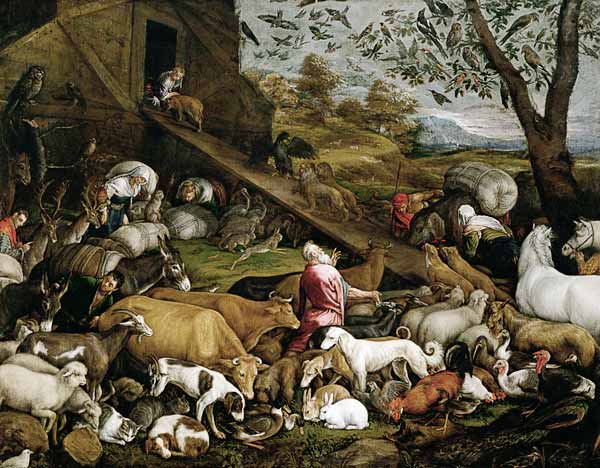 Animals Entering the Ark from Jacopo Bassano