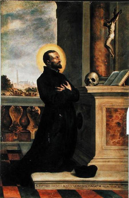 Saint Gaetan from Jacopo Palma il Giovane