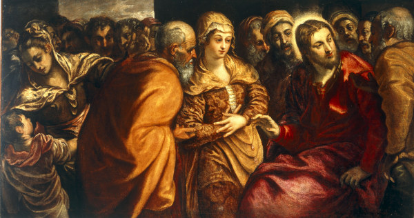 J.Tintoretto / Christ and Adulteress from Jacopo Robusti Tintoretto