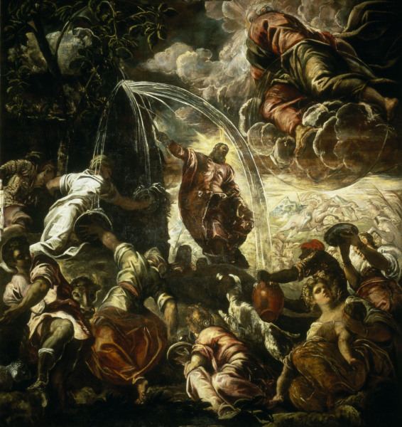 Moses draw water from rocks / Tintoretto from Jacopo Robusti Tintoretto