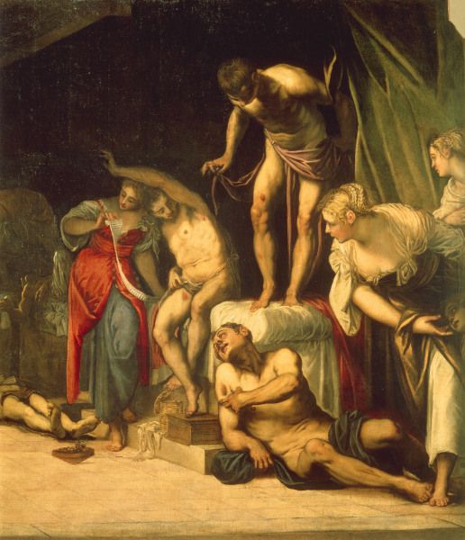 Tintoretto / Roche healing the Sick from Jacopo Robusti Tintoretto