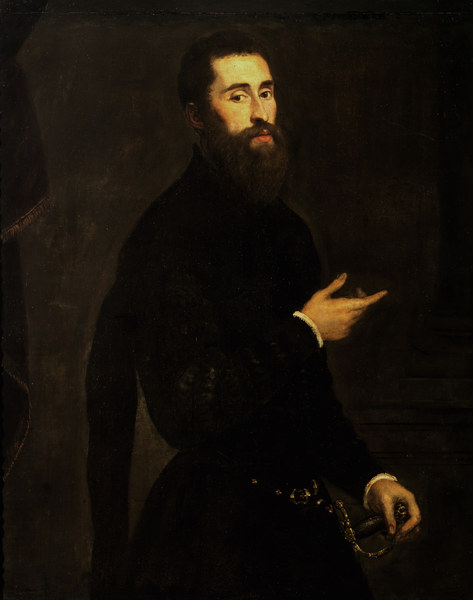 Tintoretto, Bildnis eines Edelmannes from Jacopo Robusti Tintoretto