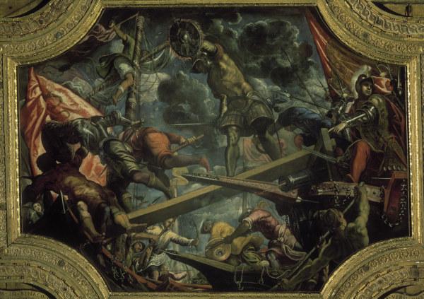 Tintoretto, Conquest of Riva 1440 from Jacopo Robusti Tintoretto