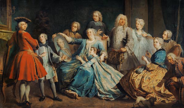 Madame Mercier (1683-1750) Surrounded by her Family from Jacques Dumont