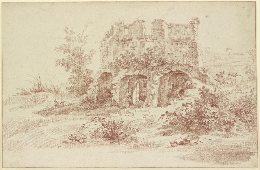 View of a ruin from Jacques Dumont