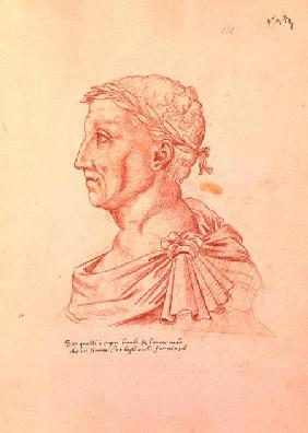 Ms.266 fol.271 v Petrarch (1304-74), from 'Recueil d'Arras'