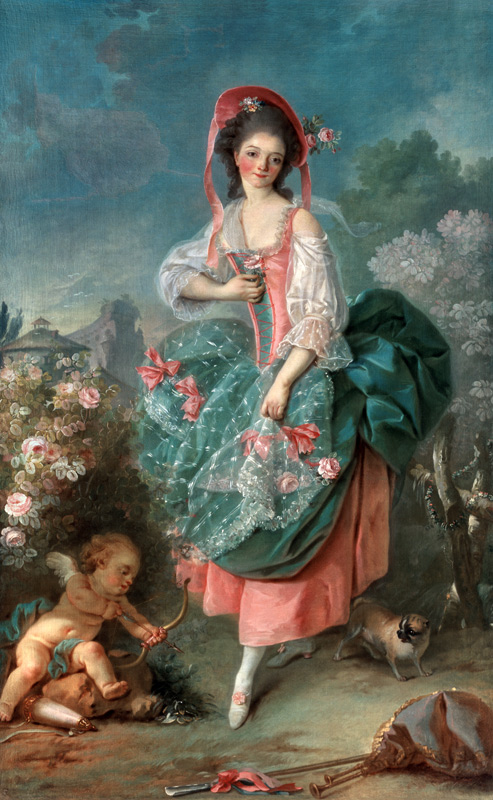 Ballerina Marie-Madeleine Guimard (1743-1816) as Terpsichore from Jacques Louis David
