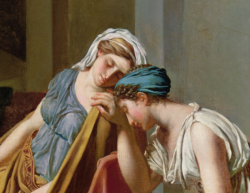 The Oath of Horatii, 1784 (detail of 2290) from Jacques Louis David