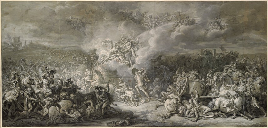 The Combat of Diomedes from Jacques Louis David
