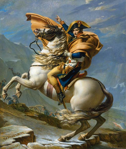 Napoleon in the Alps / David / 1800 from Jacques Louis David