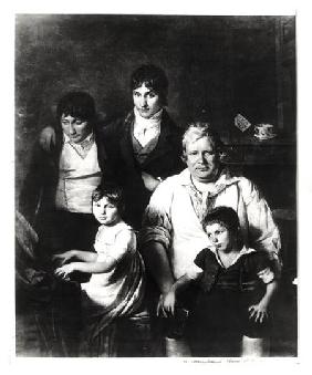 Family Portrait, formerly known as Michel Gerard (1737-1815) member of the Convention, with his Fami