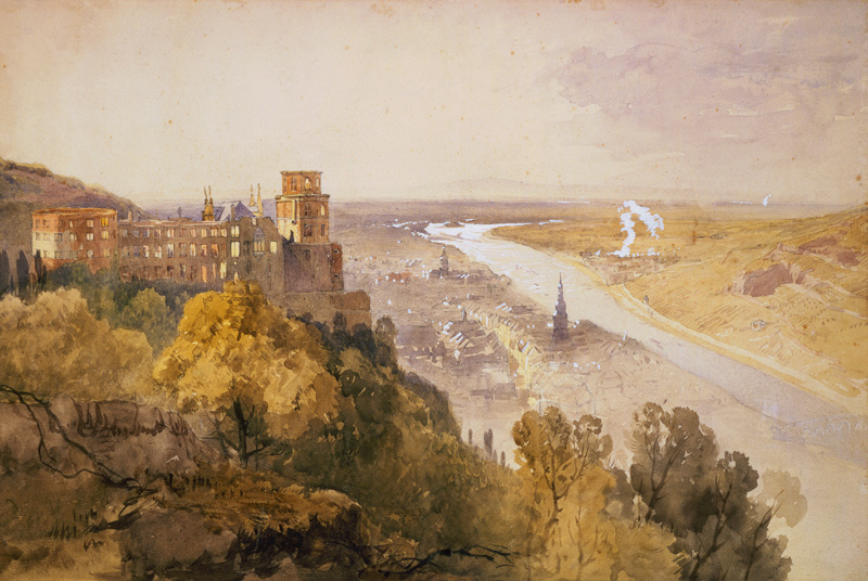 View of Heidelberg from James Baker Pyne