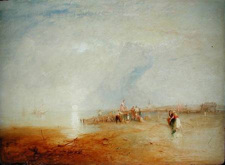 Whitstable Sands with Women Shrimping from James Baker Pyne