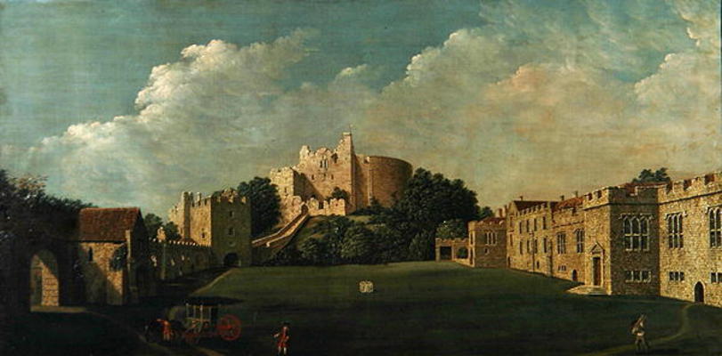 Arundel Castle Keep and Quadrangle, c.1770 (oil on canvas) from James Canter