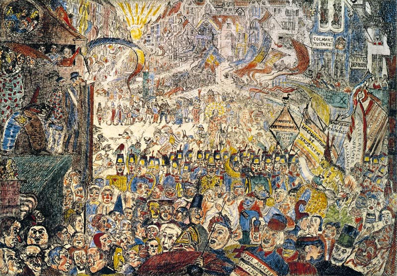 The Entrance of Christ into Brussels, 1898 from James Ensor