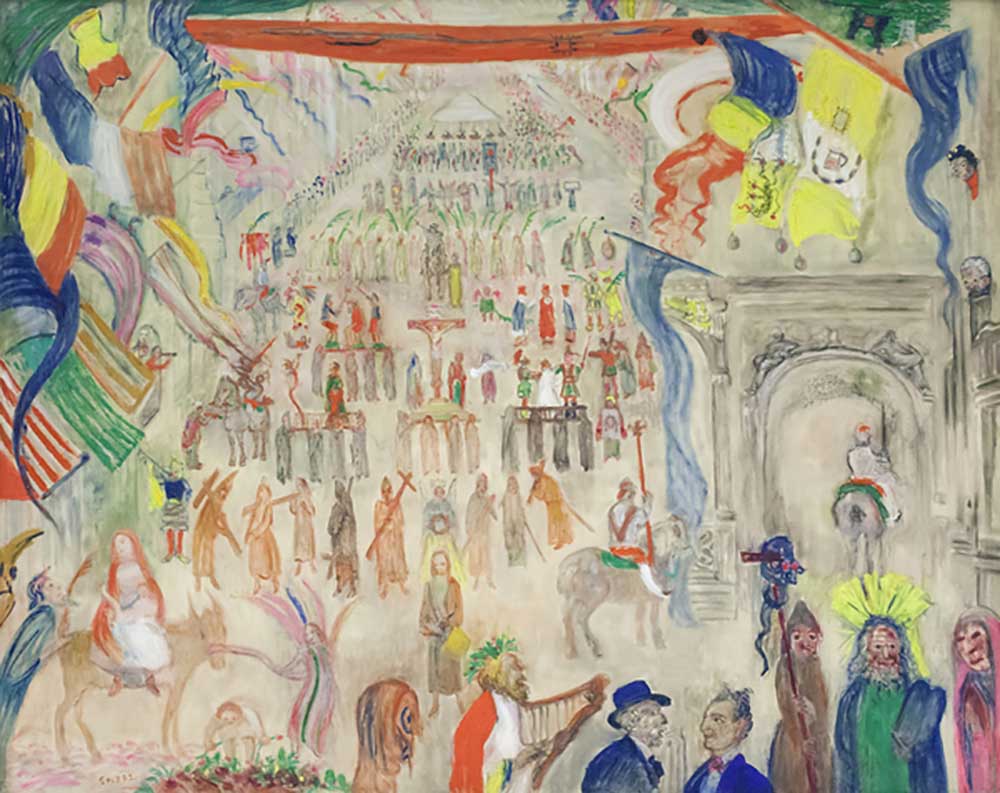 The Procession of the Penitents, Veurne, 1913 from James Ensor