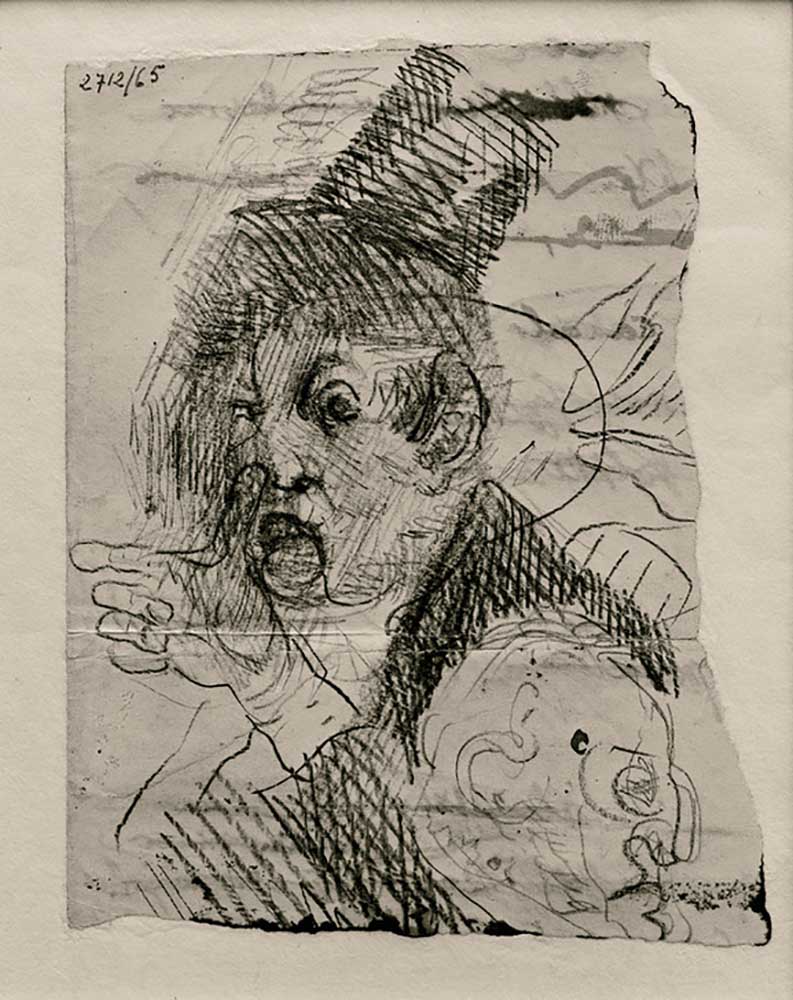 Two heads and one hand from James Ensor