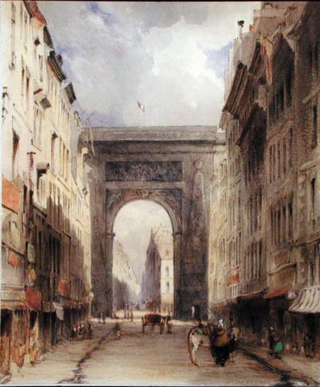 Rue Vivienne and Porte St. Denis, Paris from James Holland