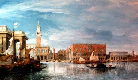 View of the Molo and the Palazzo Ducale in Venice from James Holland