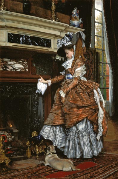 Dame am Kamin. from James Jacques Tissot