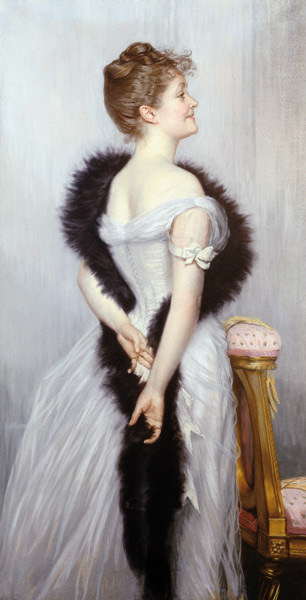 Portrait der Vicomtesse De Montmorand (1863-1924) from James Jacques Tissot