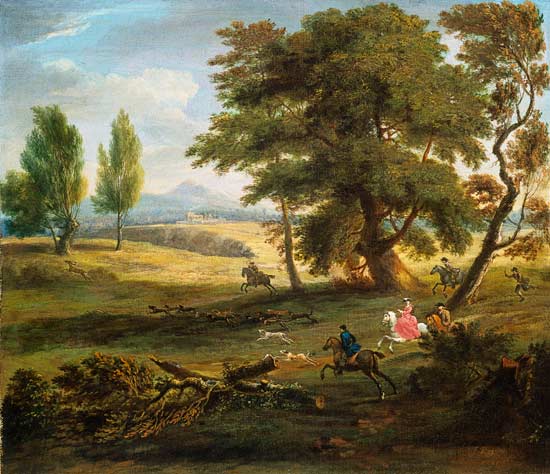 Hunting Party in an Extensive Landscape from James Ross
