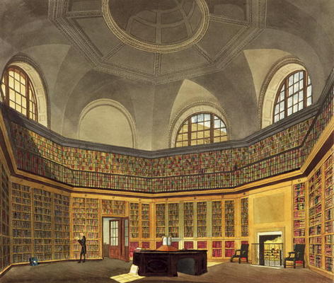 The King's Library, Buckingham House, from 'The History of the Royal Residences', engraved by R.G. R from James Stephanoff
