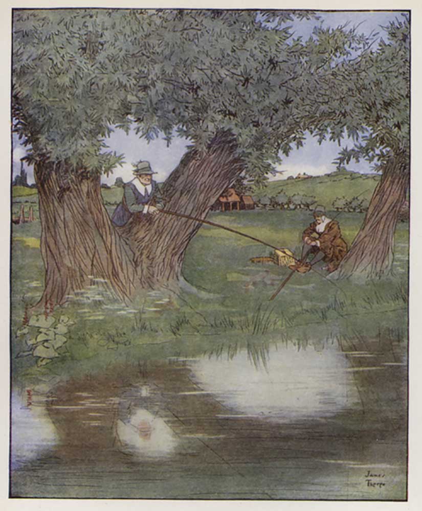 Illustration for The Compleat Angler by Izaak Walton from James Thorpe