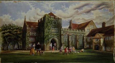 Elizabethan Children Playing Football from James Ward