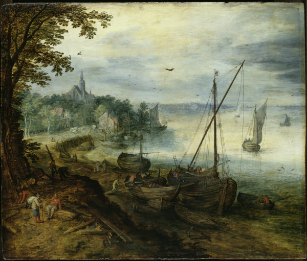 Flußlandschaft mit Holzhackern from Jan Brueghel d. Ä.