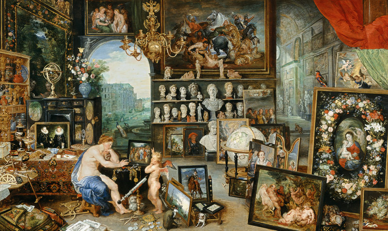 Allegory of the eyesight. Executed with Peter Paul Rubens. from Jan Brueghel d. Ä.