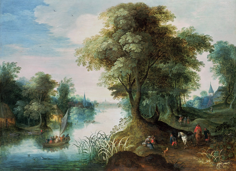 River Landscape from Jan Brueghel d. Ä.