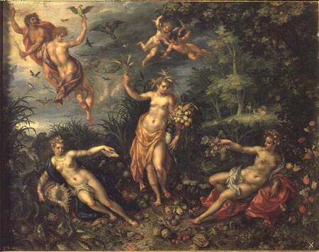 Abundance and the Four Elements from Jan Brueghel d. Ä.