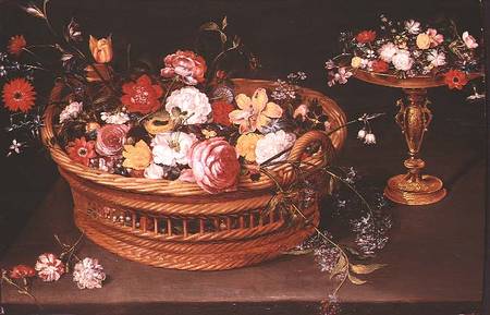 A Basket of Flowers from Jan Brueghel d. Ä.