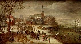 Bell near Antwerp look at the wintry one from Jan Brueghel d. Ä.