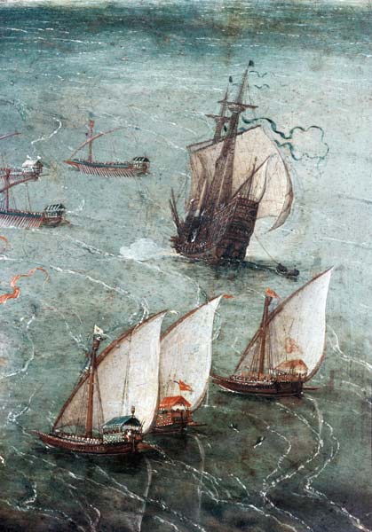 Schlacht vor den Toren Neapels. from Jan Brueghel d. Ä.