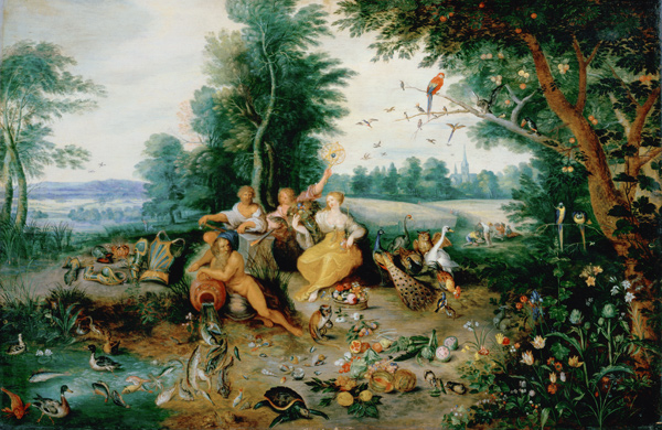 The Four Elements (panel) from Jan Brueghel d. J.
