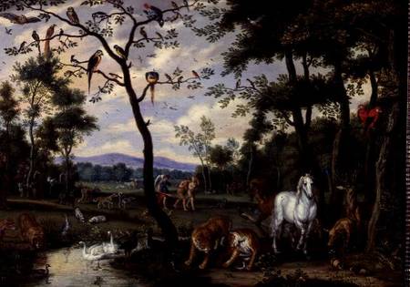 Earthly Paradise (panel) from Jan Brueghel d. J.