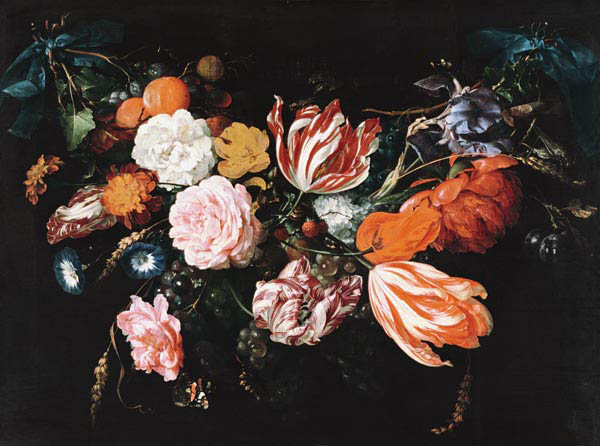 Flowers and Fruchtgehänge from Jan Davidsz de Heem