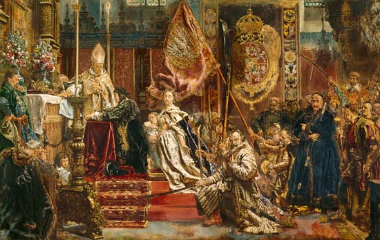 The vow of the king Johann II. Kasimir of Poland from Jan Matejko