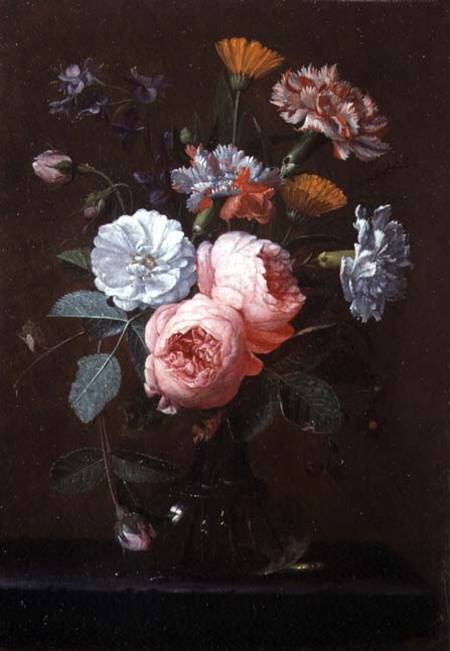 Still Life of Roses, Carnations and Other Flowers from Jan Pauwel II the Younger Gillemans