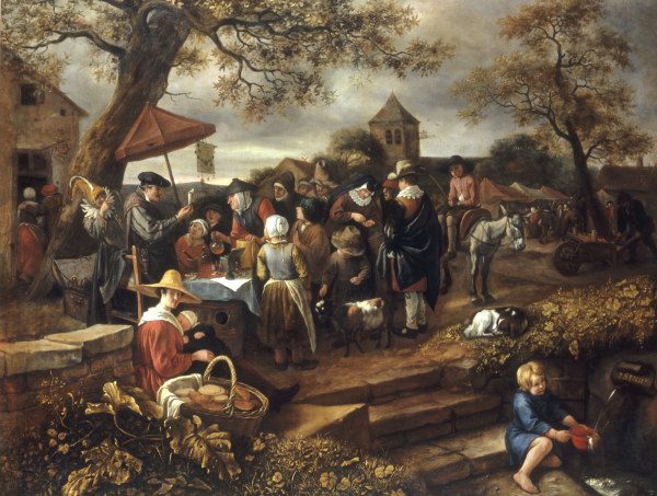 J.Steen, The Village quack / painting from Jan Havickszoon Steen