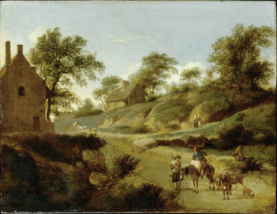 On a Country Road from Jan van der Heyden
