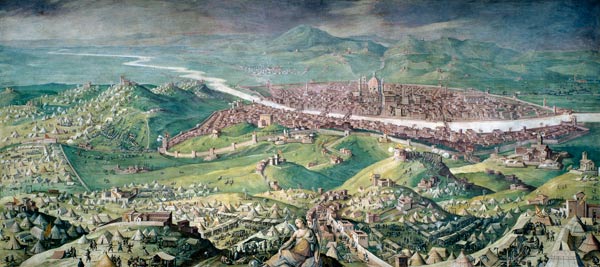 The Siege of Florence in 1530 from Jan van der Straet