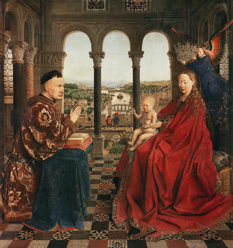 Madonna with the chancellor Rolin from Jan van Eyck