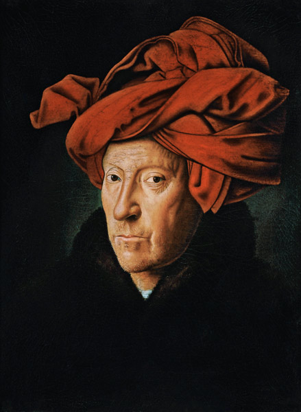 Porträt eines Mannes mit rotem Turban from Jan van Eyck