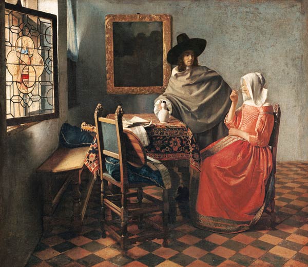 The Glass of Wine from Johannes Vermeer