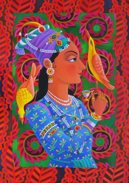 Maharani with two birds from Jane Tattersfield