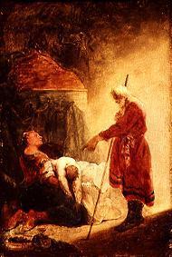The prophet Elisäus wakes the son of the Sunamitin