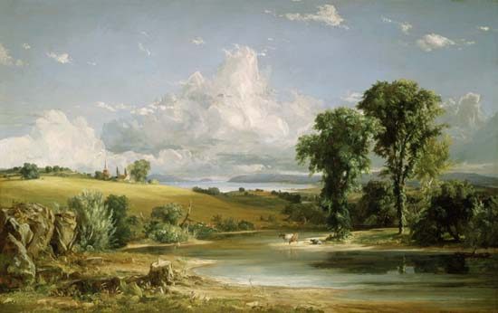 Summer afternoon over the Hudson from Jasper Francis Cropsey